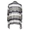 Chinese Style Casual Winter Spring Sweater Women Long Sleeve Printed Knitted Crochet Cardigan Ladies Gray Solid Sweaters Femme