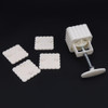Chinese Style 4 Patterns Square Plastic Homemade Moon Cake Fondant Sugarcraft Decorating Cookies Mould Baking Tool Set