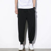 China Style Male Loose Casual Pants Solid Color Men Wide Leg Kongfu Trousers Jogger Sweatpant