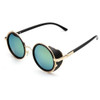 Free shipping glasses New Fashion glasses Women men Fashion retro roundness metal punk Sunglasses summer  7 colors glasses