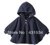 Free shipping England style Baby Cloak Two-sided wear 3 color Baby cape High quality infant baby outerwear 00068
