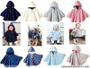 Free shipping England style Baby Cloak Two-sided wear 3 color Baby cape High quality infant baby outerwear 00068