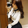 Dingaozlz Spring 2018 Ruffles Women blouse New fashion Slim OL White shirt Sweet bow Tops Long sleeve shirt Casual blusas