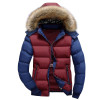 DIMUSI Winter Jacket Men Warm Jacket Casual Thick Parka Men Padded Jacket Male Fur Collar Slim Hooded Winter Coat Men 4XL,YA702