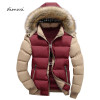 DIMUSI Winter Jacket Men Warm Jacket Casual Thick Parka Men Padded Jacket Male Fur Collar Slim Hooded Winter Coat Men 4XL,YA702