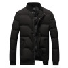 DIMUSI Winter Jacket Men Warm Causal Parkas Cotton Banded Collar Winter Jacket Male Padded Overcoat Outerwear Clothing 4XL,YA709