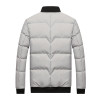 DIMUSI Winter Jacket Men Warm Causal Parkas Cotton Banded Collar Winter Jacket Male Padded Overcoat Outerwear Clothing 4XL,YA709