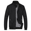 DIMUSI 2017 Spring Autumn Men Jacket Male Overcoat Casual Solid Jacket Slim Fit Stand Collar Zipper Men Jackets Coat 6XL,YA626