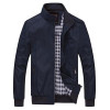 DIMUSI 2017 Spring Autumn Men Jacket Male Overcoat Casual Solid Jacket Slim Fit Stand Collar Zipper Men Jackets Coat 6XL,YA626