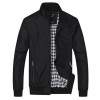 DIMUSI 2017 Spring Autumn Men Jacket Male Overcoat Casual Solid Jacket Slim Fit Stand Collar Zipper Men Jackets Coat 6XL,YA626