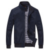 DIMUSI 2017 Spring Autumn Men Jacket Male Overcoat Casual Solid Jacket Slim Fit Stand Collar Zipper Men Jackets Coat 6XL,YA626