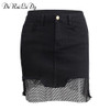DeRuiLaDy women Vintage black pencil skirt Fashion streetwear metal button zipper short skirt 2017 New autumn mini skirts womens DeRuiLaDy women Vintage black pencil skirt Fashion streetwear metal button zipper short skirt 2017 New autumn mini skirts womens