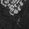 DeRuiLaDy Women Sleeveless Lace Stitching summer Dress Sexy Backless Black Pleated Dresses party Mini Casual Dress vestidos