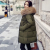 NewBang 5XL Winter Jacket Women Feather Parka Real Raccoon Fur Collar Coat Women Long Duck Down Windbreaker Thick Warm Jacket