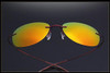 NewArrival Free Shipping Luxury Ultra-light Flexible Pure Titanium Rimless Mirror Polarized Sunglasses Eyeglasses Eyewear Unisex