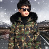 New Boys Binter Jacket Thickness Camouflage Zipper Parka Binter Coat Binterjas Jongen Boys Jacket 6BBT019
