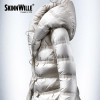 2016 autumn and winter down jacket women short paragraph European style minimalist hooded white goose down warm jacket Women 90
