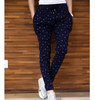 2016 5XL 4XL 3XL Autumn Summer Plus size Women Clothing Fashion Casual Loose Print Tie Elastic Waist Full Length Pencil Pants