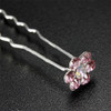 2016 20Pcs Crystal Diamante Rhinestone Wedding Bridal Party Flower Hair Clip Hairpin 8MMF