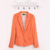 2016  Women Suit Blazer Foldable Brand Jacket Made Of Cotton & Spandex With Lining Vogue Candy Colors Blazers Free ShippingA7995