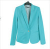 2016  Women Suit Blazer Foldable Brand Jacket Made Of Cotton & Spandex With Lining Vogue Candy Colors Blazers Free ShippingA7995