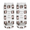 18 style 1pair/pack 3d white "nutella"Charactor Unisex Socks Hot women's unisex socks Polyester Fashion 19*8cm Women Socks
