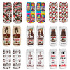 18 style 1pair/pack 3d white "nutella"Charactor Unisex Socks Hot women's unisex socks Polyester Fashion 19*8cm Women Socks