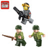 1705 ENLIGHTEN WW2 Military Air Defence Biplane Fighter Howitzer Model Building Blocks Figure Toys For Children Compatible Legoe