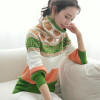 2017 autumn women's sweaters and pullovers vintage printed cashmere sweater warm turtleneck pullover christmas oversized pull