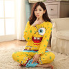 2017 Autumn Women Pajamas Set Long Sleeve Cartoon Pyjamas Sets Women Pijamas Casual Mujer Sleepwear Home Wear Women Suits M-XL