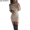 2017 Autumn Women Dresses Off Shoulder Office Sexy Party Bodycon Casual Korean Slim Long Sleeve Winter Dress Vestidos Robe