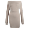2017 Autumn Women Dresses Off Shoulder Office Sexy Party Bodycon Casual Korean Slim Long Sleeve Winter Dress Vestidos Robe