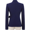 2017 autumn winter Work Wear Women's Blazer OL Fashion Plus Size Professional Formal Long Sleeve Jacket Office Ladies Slim Coat
