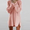 2017 Autumn Winter Women Dress Fashion Loose Casual Mini Dress Plus Size Sexy O-Neck Side Zippers Office Dress Vestidos de festa
