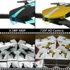 Global Drone GW018 FPV Quadrocopter Selfie Drone Wifi Control RC Quadcopter Foldable Drones with Camera HD vs E58 JY018 E52