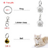 Glitter  Custom Pet Dog Tag Personalized Engraved Dogs Cat ID Tags Free Hook & Bell Pink Blue Silver Red Colors Paw Shape