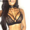 Glamaker Sexy hollow out bralette lace bra brassiere Backless floral strappy bra unpadded Elegant party women lingerie 2017
