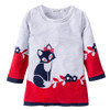 Girls Winter Dress Casual Girls Long-Sleeve Dress Kids O-neck Dresses for Girls Dress 2018 New Spring Girl Clothes