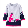 Girls Winter Dress Casual Girls Long-Sleeve Dress Kids O-neck Dresses for Girls Dress 2018 New Spring Girl Clothes