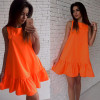 2018 Summer Women Dresses Casual Beach Party Chiffon Dress Ruffle Sleeveless Sundress Female Fashion Mini Sexy Dresses