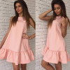 2018 Summer Women Dresses Casual Beach Party Chiffon Dress Ruffle Sleeveless Sundress Female Fashion Mini Sexy Dresses