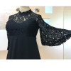 2018 Summer Women Dress Elegant Sexy Party Dress Tunic Vintage Plus Size Dress Flare Sleeve Black Lace Dress 5XL 6XL Big Vestido