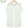2018 Summer style women kimono blouses shirts cotton linen casual stitching Hollow tops plus size XXXXXL blusas blouse blusa