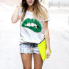 2018 Summer Style Tops Tees Women's T Shirt Women T-Shirt Lips Printed Tshirt Woman Clothes camisetas femininas 2018 Summer Style Tops Tees Women's T Shirt Women T-Shirt Lips Printed Tshirt Woman Clothes camisetas femininas