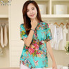 2018 Summer style Kimono blouses top Plus size XS-5XL Chiffon Printed Short sleeve Casual Women shirts blusas tops vintage body