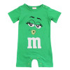 2018 Summer Newborn Baby Boy Girl Rompers Short Sleeve Cotton Jumpsuit Cartoon Printed Baby Costume Infant Clothes