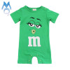 2018 Summer Newborn Baby Boy Girl Rompers Short Sleeve Cotton Jumpsuit Cartoon Printed Baby Costume Infant Clothes