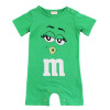 2018 Summer Newborn Baby Boy Girl Rompers Short Sleeve Cotton Jumpsuit Cartoon Printed Baby Costume Infant Clothes
