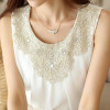 2018 summer new fashion O-neck women's clothing casual sexy sleeveless chiffon women blouse shirt white women tops blusas 036 30