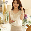 2018 summer new fashion O-neck women's clothing casual sexy sleeveless chiffon women blouse shirt white women tops blusas 036 30
